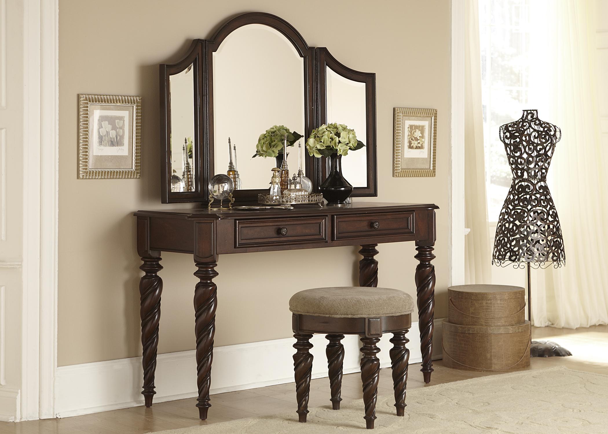 Liberty Furniture Arbor Place Vanity with Two Drawers Dream Home